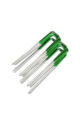 Prime Turf Artificial Grass 200pcs Synthetic Pins Fake Lawn Turf Weed Mat Pegs Joining Tape