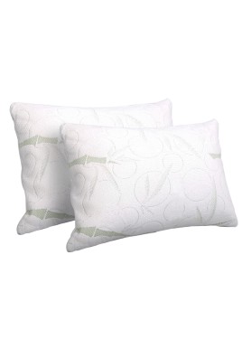 Giselle Bedding Memory Foam Pillow Bamboo Twin Pack