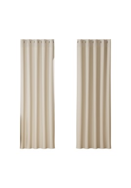 Artiss 2X Blockout Curtains Eyelet 180x213cm Beige