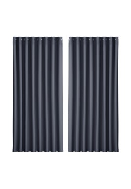 Artiss 2X Blockout Curtains Eyelet 300x230cm Charcoal