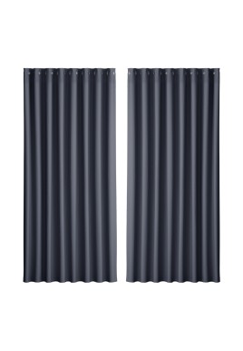 Artiss 2X Blockout Curtains Eyelet 300x230cm Charcoal