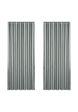 Artiss 2X Blockout Curtains Eyelet 240x230cm Grey Shine