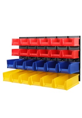 Giantz 24 Storage Bin Rack Wall Mounted