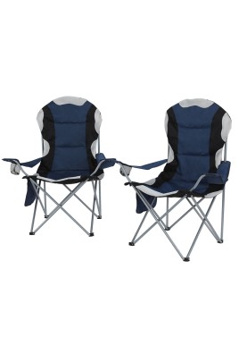 Weisshorn Camping Folding Chair Portable Outdoor Hiking Fishing Picnic Navy 2pcs