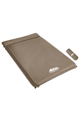 Weisshorn Self Inflating Mattress 10CM Camping Sleeping Mat Air Double Coffee
