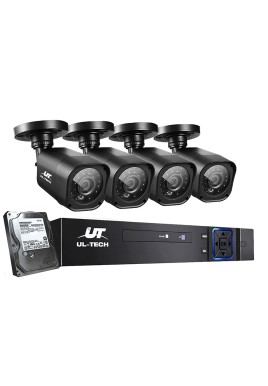 UL-tech CCTV Security System 4CH DVR 4 Cameras 1TB Hard Drive