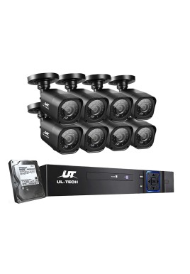 UL-tech CCTV Security System 8CH DVR 8 Cameras 1TB Hard Drive