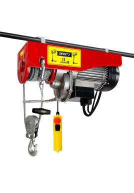 Giantz Electric Hoist Winch 125/250KG Cable 18M Rope Tool Remote Chain Lifting