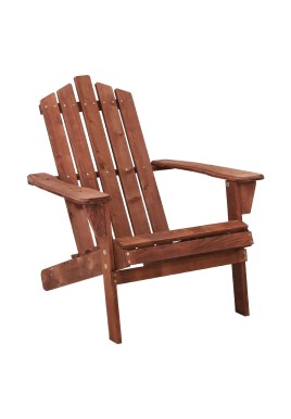 Gardeon Adirondack Outdoor Chairs Wooden Beach Chair Patio Furniture Garden Brown