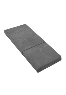Giselle Bedding Foldable Mattress Folding Foam Bed Mat Single Grey