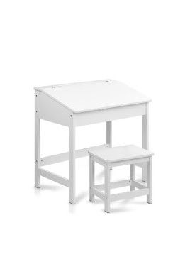 Keezi 2PCS Kids Table and Chairs Set Activity Children Playing Toys Study Desk