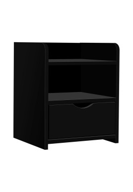 Artiss Bedside Table 1 Drawer with Shelf - FARA Black