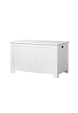 Keezi Kids Toy Box Chest Storage Blanket Children Clothes Room Organiser White
