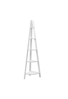 Artiss Bookshelf Corner Shelf 5 Tiers - CANE White