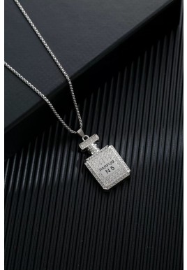 Perfume bottle - Goth Punk Crucifix Necklace 