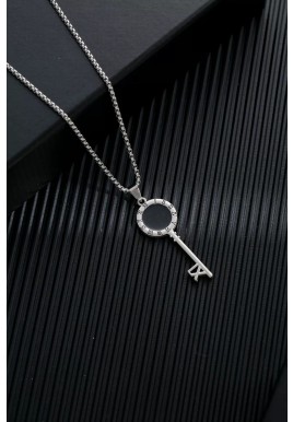 Key - Goth Punk Crucifix Necklace 