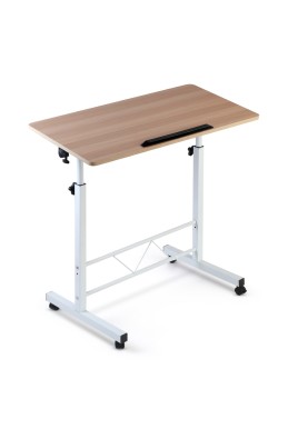 Artiss Laptop Desk Table Adjustable 80CM Light Wood