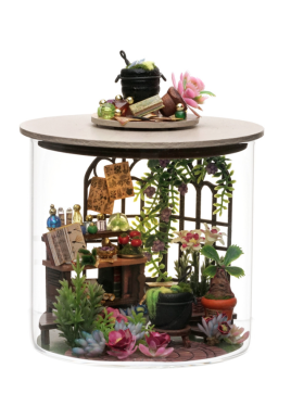 DIY glass dream bottle - Magic garden