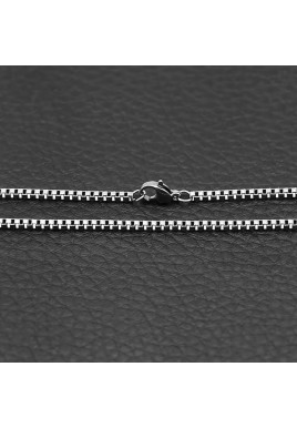 Men's Chain Necklace (Box chain - 60cm Long)