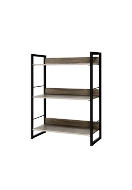 Artiss Bookshelf 3 Tiers - NOE Black and Oak