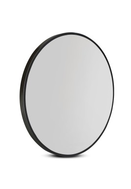 Embellir Wall Mirror Makeup 60cm Home Decor Framed Mirrors Bathroom Round Black