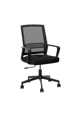 Artiss Mesh Office Chair Computer Gaming Desk Chairs Work Study Mid Back Black