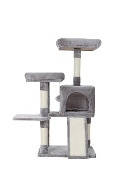 i.Pet Cat Tree 103cm Tower Scratching Post Scratcher Wood Condo House Trees Grey
