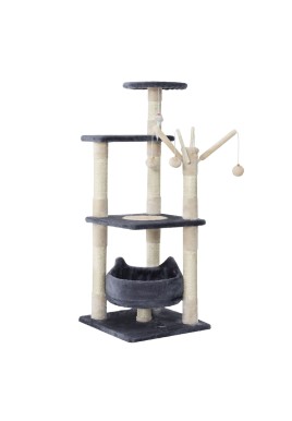 i.Pet Cat Tree 110cm Tower Scratching Post Scratcher Wood Condo House Bed Toys