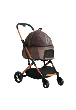 i.Pet Pet Stroller Dog Pram Large Cat Carrier Travel Foldable 4 Wheels Pushchair Double