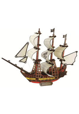 Pirate ship - wooden 3D puzzle