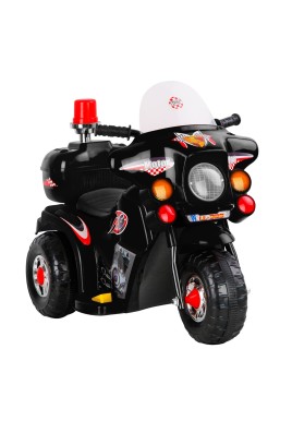 Rigo Kids Electric Ride On Police Motorcycle Motorbike 6V Battery Black