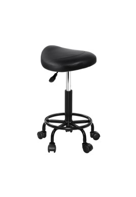 Artiss Salon Stool Saddle Swivel Chair