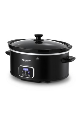 Devanti 5.6L Slow Cooker Electric Multi Cooker with 3 Heat Settings and Keep Warm Function