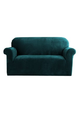 Artiss Sofa Cover Couch Covers 2 Seater Velvet Agate Green