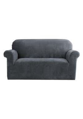 Artiss Sofa Cover Couch Covers 2 Seater Velvet Grey