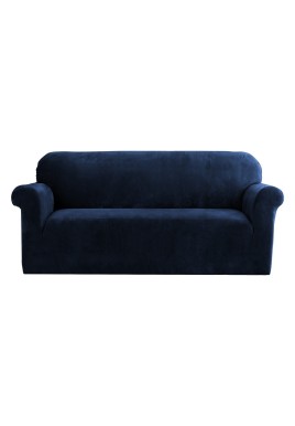 Artiss Sofa Cover Couch Covers 3 Seater Velvet Sapphire