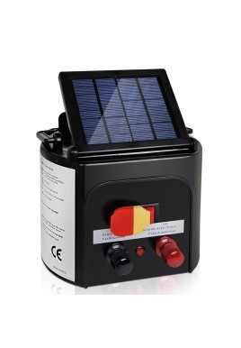 Giantz Fence Energiser 3KM Solar Powered 0.1J Electric Fencing Charger