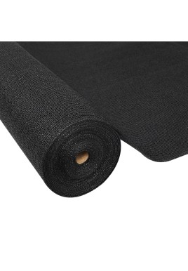 Instahut 50% Shade Cloth 1.83x20m Shadecloth Sail Heavy Duty Black