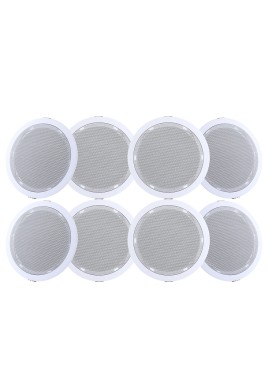 Giantz 6 Inch Ceiling Speakers In Wall Speaker Home Audio Stereos Tweeter 8pcs