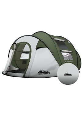 Weisshorn Instant Up Camping Tent 4-5 Person Pop up Tents Family Hiking Beach Dome
