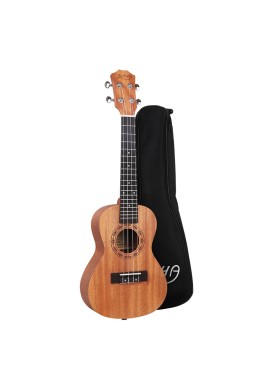 Alpha 26" Ukulele Natural Mahogany Tenor Beginner Gift w/ Carry Bag