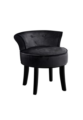 Artiss Vanity Stool Velvet Black Abella