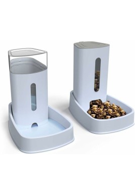 Automatic Water/Dog Feeder Fountain - 3.8L X 2 Pieces - Dog/Cat/Dog Food Feeders And Waterers Accessories Cat/Dog/Pet