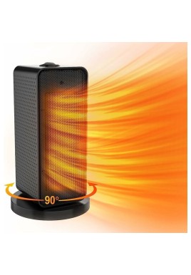 1200W Portable Heater, 90°Oscillation Ceramic Electric Heater, 2 Heating Modes Electric Heater, Quiet Fan Heater With