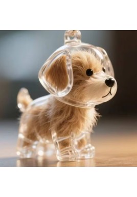 Keychain - Memory Capsule Pendants - Dog Hair Collection - DIY - 1 piece