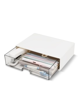 Desk organizer - Chest of drawers - Storage drawer - Office supplies - School supplies - Makeup organizer - Storage box - Desk accessories - Desk organizer - Storage system - Stacking tray - White - 1 piece