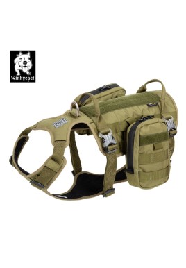 Whinhyepet Military Harness Army Green XL