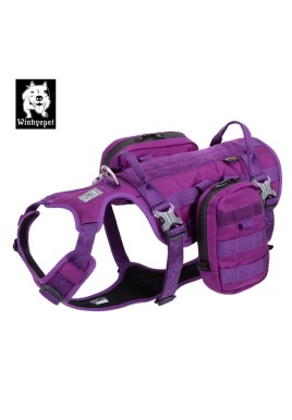 Whinhyepet Military Harness Purple M