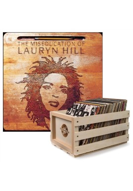 Crosley Record Storage Crate Lauryn Hill The Miseducation Of Lauryn Hill Vinyl Album Bundle