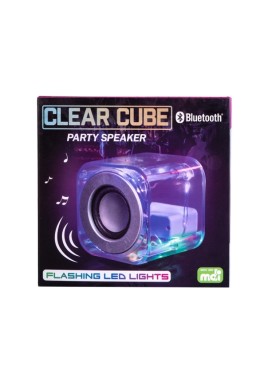 Light Up Speaker Clear Cube